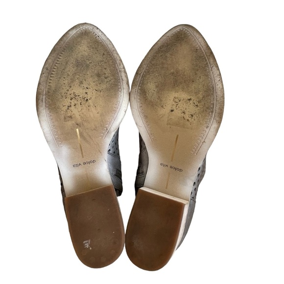 Dolce Vita Women’s Kenyon Perforated Leather Transitional Booties Size 7.5 Gray - Picture 8 of 9